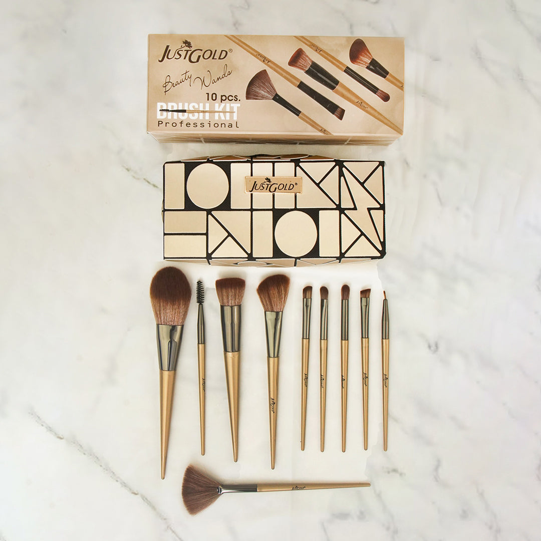 Just Gold Brushes Kit 10 Pcs
