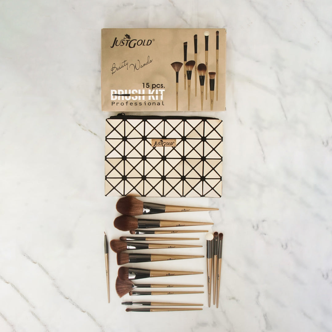 Just Gold Brushes Kit 15 pcs