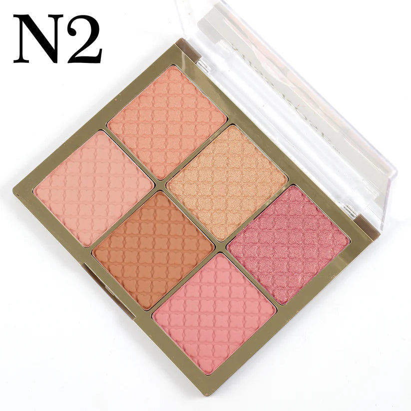 Missrose 6 Color Square Face Palette (all in one)