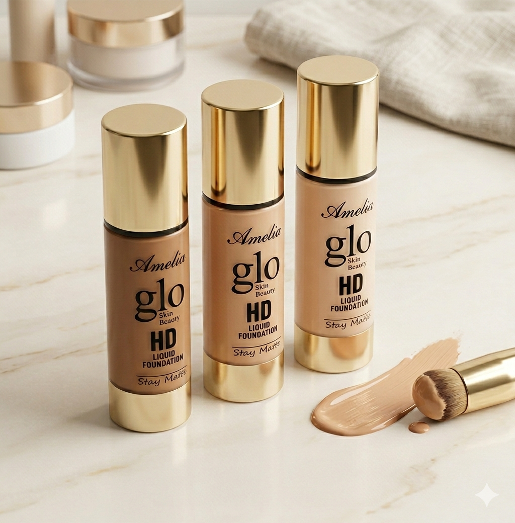 Amelia Glo Beauty HD Liquid Foundation