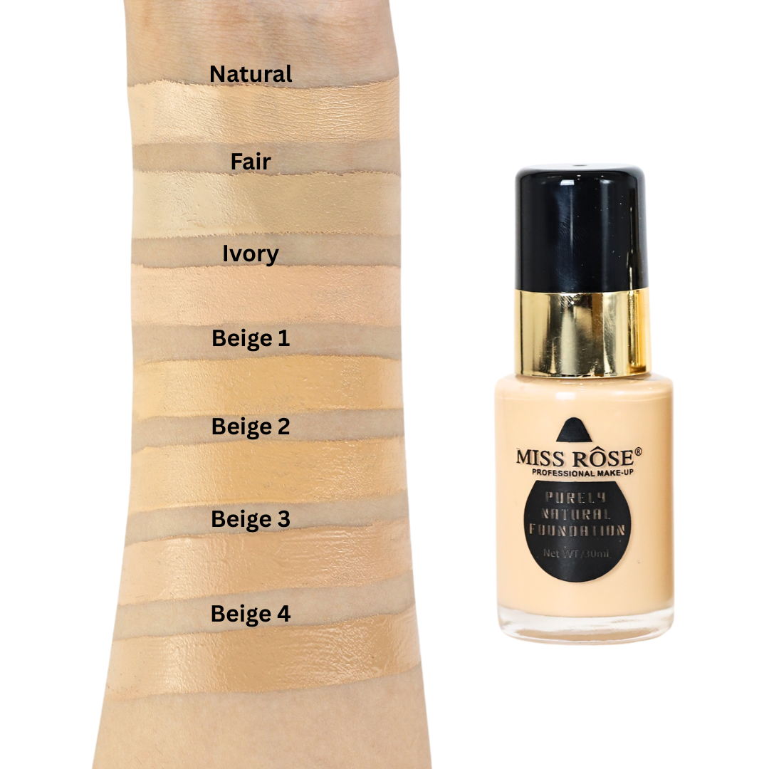 Miss Rose Purely Natural Foundation 30ml