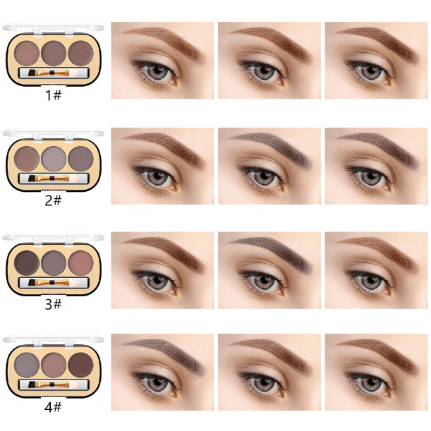 Miss Rose 3 Colors Eyebrow Powder