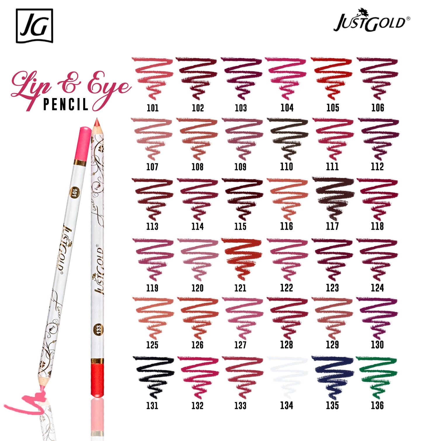 Just Gold Lip/Eye Line Maker Pencil
