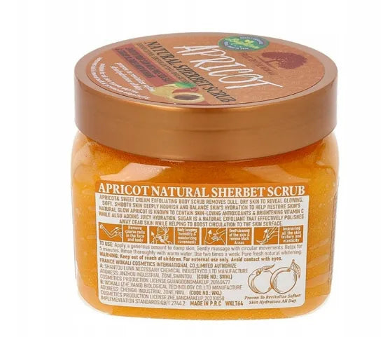 Fruit of Wokali Apricot Natural Sherbet Scrub