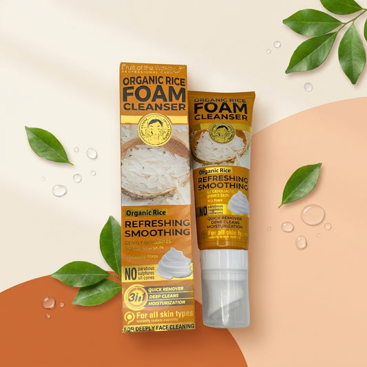 AI shoot - wokali-organic-rice-foam-cleanser