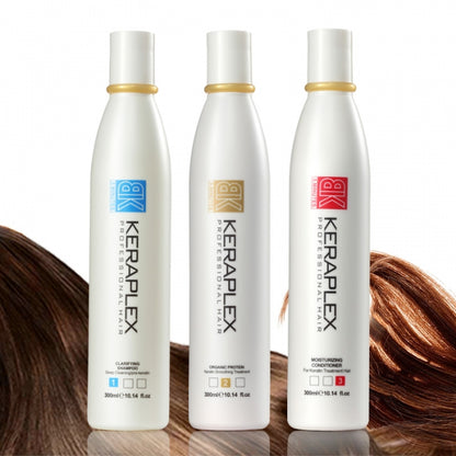 BK Keraplex Professional Brazilian Keratin Straightening Hair Treatment 3X300ml
