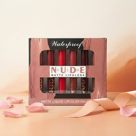 AI shoot - nude-matte-lip-gloss-pack-of-6