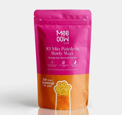 Mee Oow Club 10 Min Painless Body Wax Powder – Herbal Hair Removal Powder (100g)