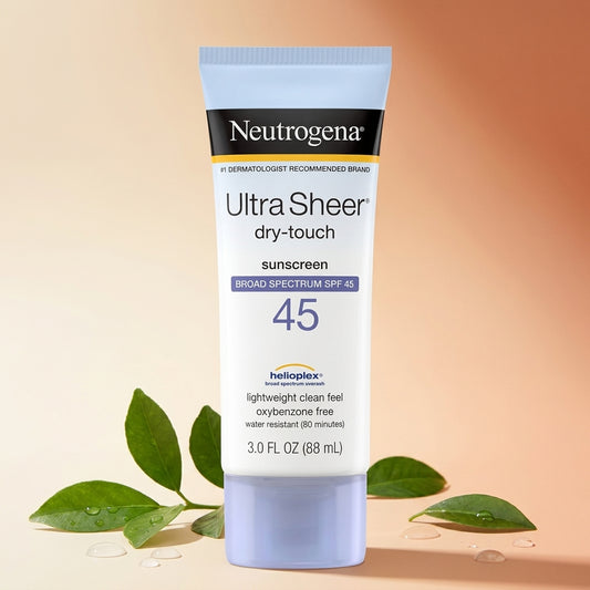 AI shoot - neutrogena-ultra-sheer-dry-touch-sunscreen-lotion-spf-45-3-fl-oz-88-ml