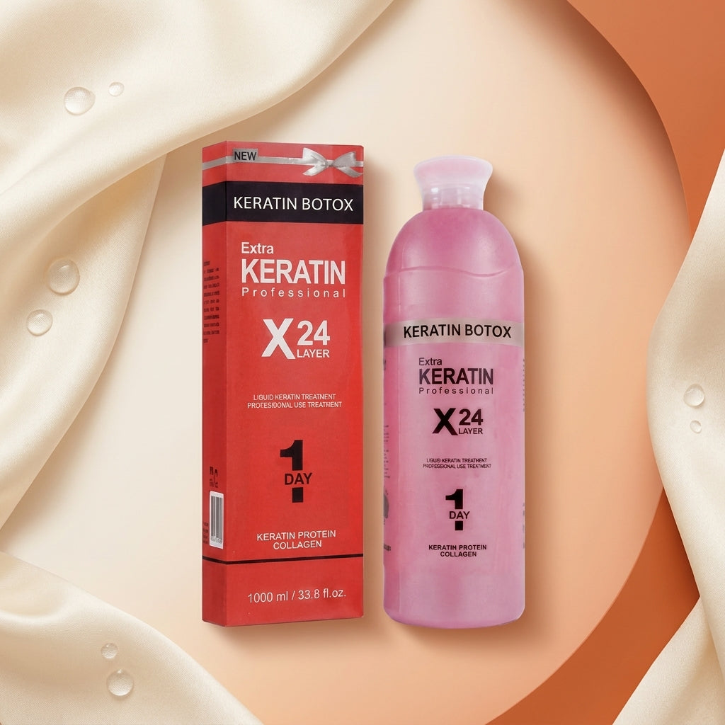 AI shoot - keratin-hair-botox-x24-layer-extra-keratin-straightening-treatment-salon-style-hair-repair-1000ml
