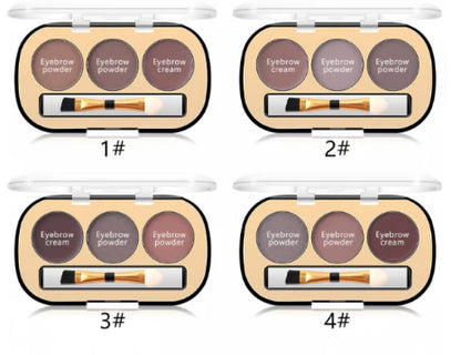 Miss Rose 3 Colors Eyebrow Powder