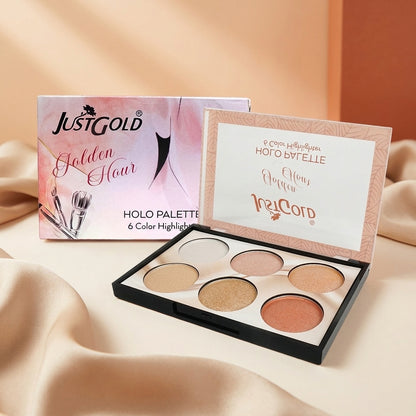 AI shoot - just-gold-6-color-highlighter-pallet