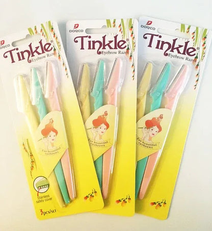 Tinkle Women Eyebrow Razor, 3 Pieces