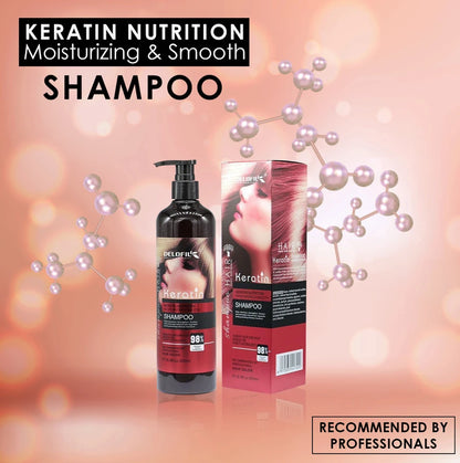 Keratin Nutrition Smooth Hair Shampoo for Hair Fall & Breakage 900ml