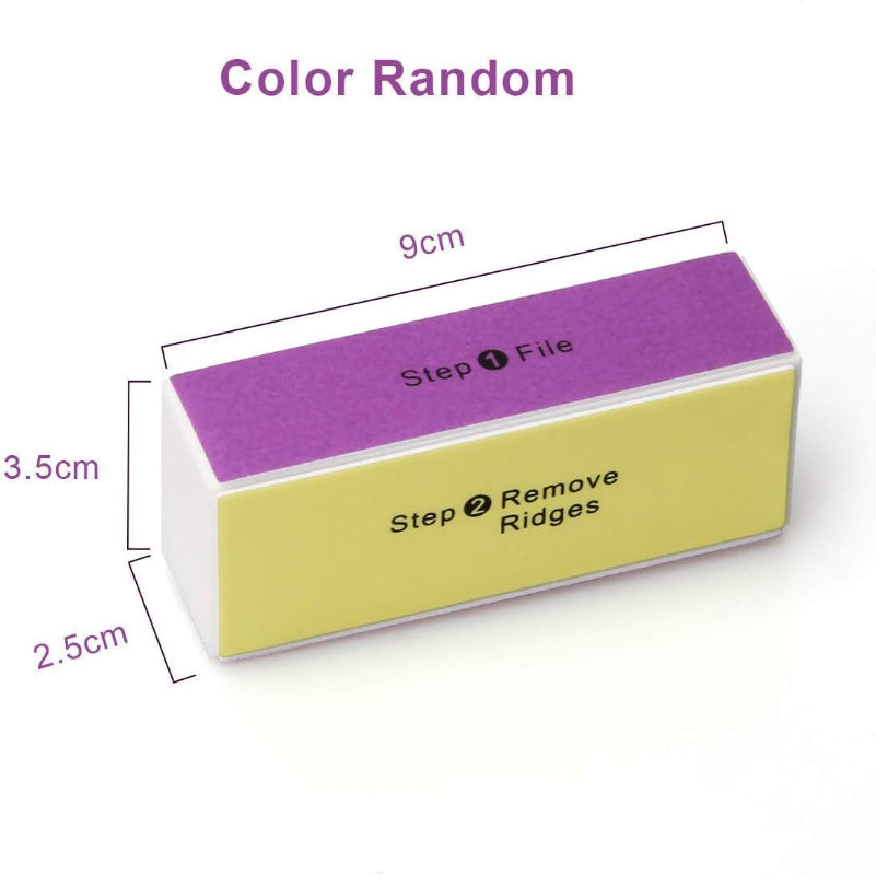 Colorful 4-Way Nail Buffer Block Shine Polisher, Manicure, Sanding Files