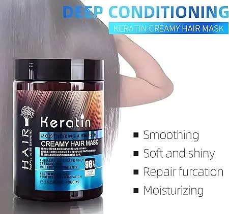 Keratin Moisturizing & Smooth Creamy Hair Mask 1000ml