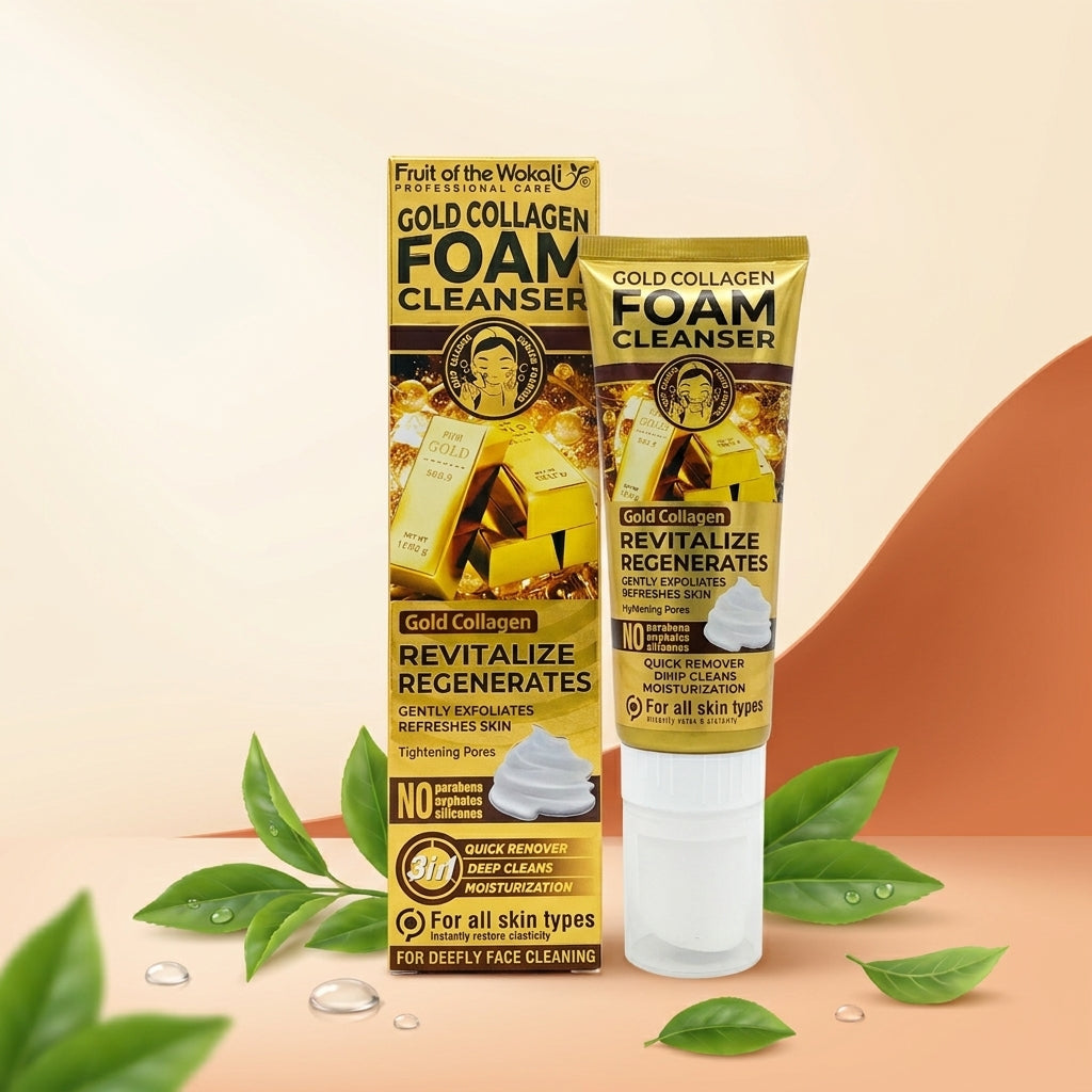 AI shoot - wokali-gold-collagen-foam-cleanser