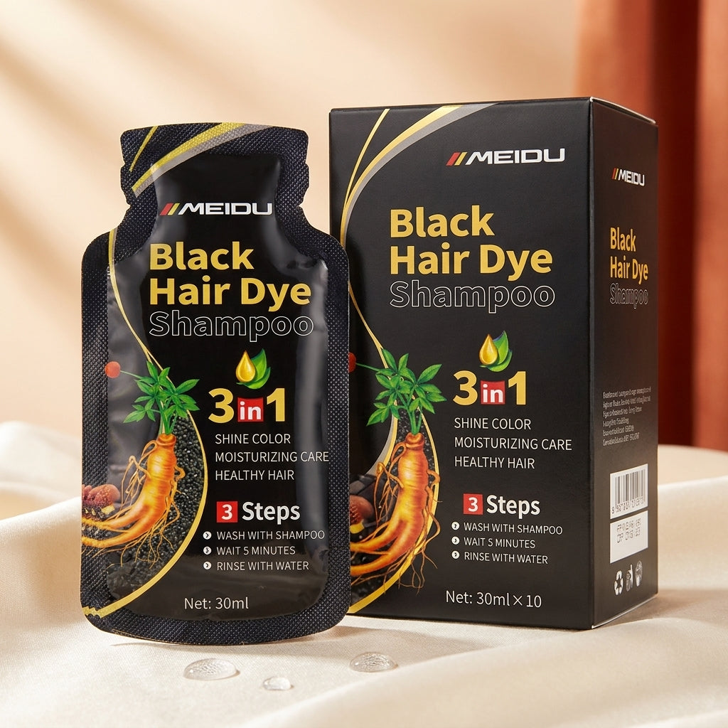 AI shoot - meidu-black-hair-dye-shampoo