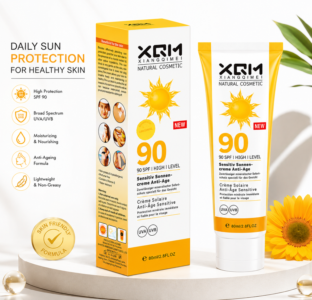 XQM Sunblock SPF 90