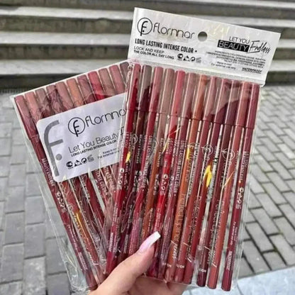 Flormar Matter Lip Liner Pencil (pack of 12)