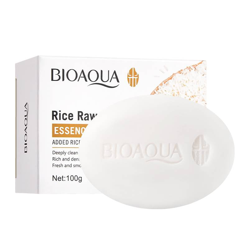 Bioaqua Rice Raw Pulp Essence Soap - 100G