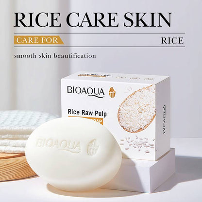 Bioaqua Rice Raw Pulp Essence Soap - 100G