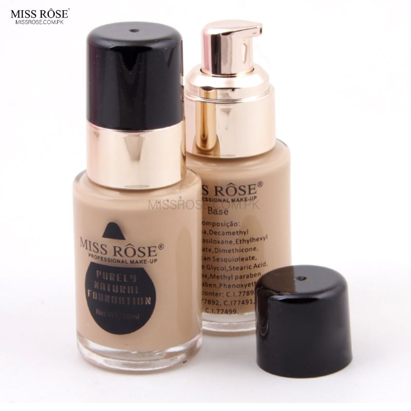 Miss Rose Purely Natural Foundation 30ml