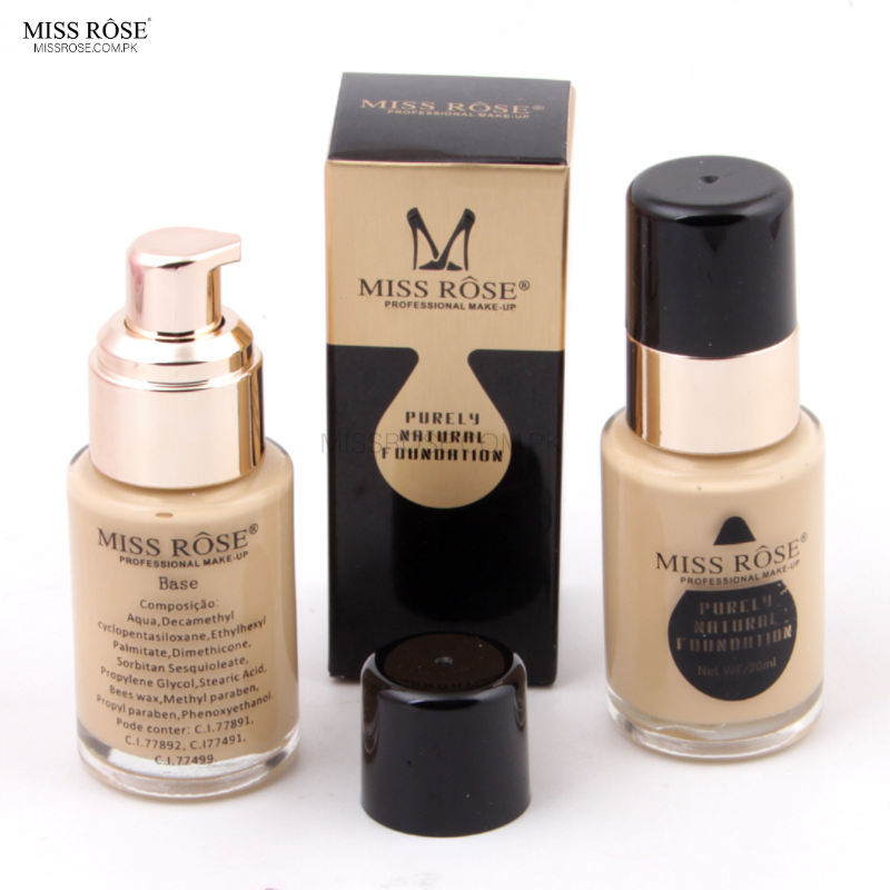 Miss Rose Purely Natural Foundation 30ml