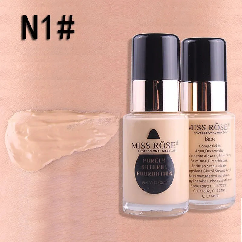 Miss Rose Purely Natural Foundation 30ml