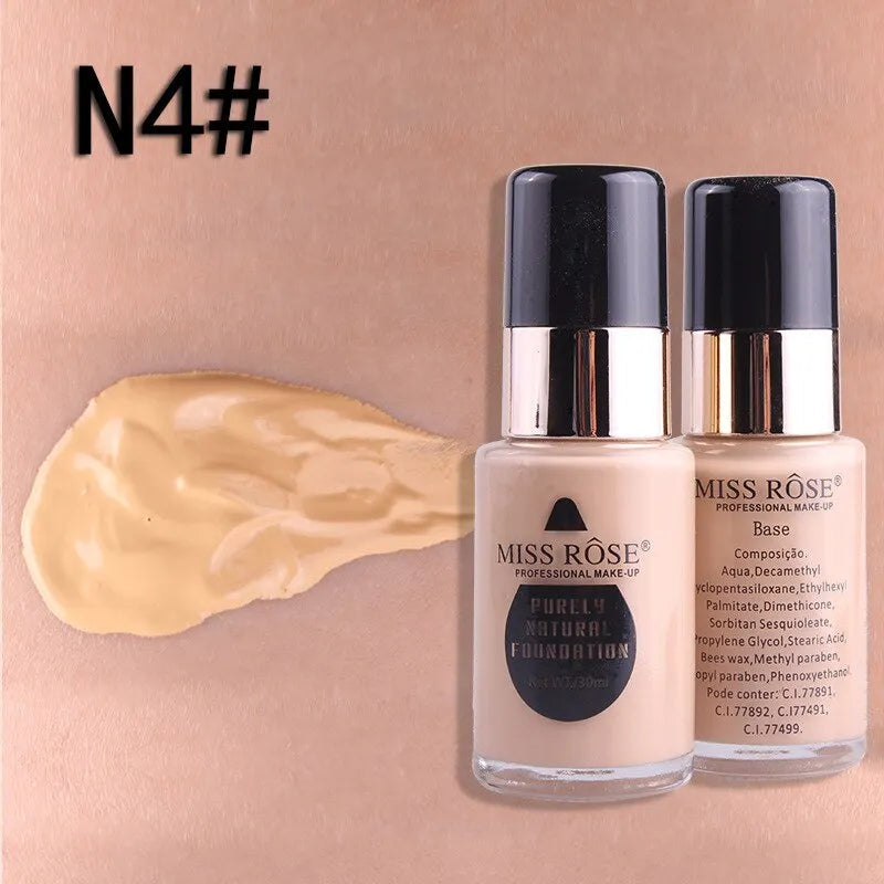 Miss Rose Purely Natural Foundation 30ml