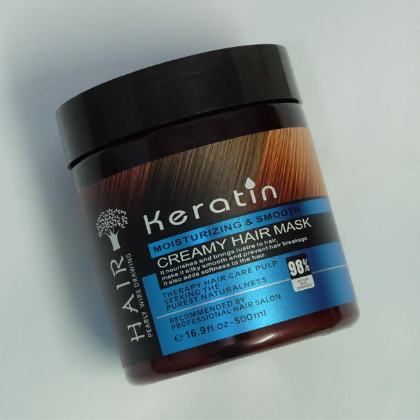 Keratin Moisturizing and Smooth Creamy Hair Mask 500ml