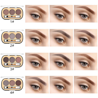 Miss Rose 3 Colors Eyebrow Powder