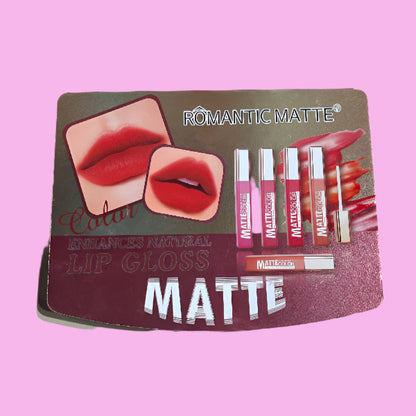 Romantic Matte Lip Gloss Pack of 12