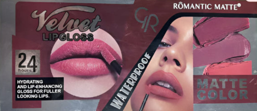 Romantic Matte Velvet Lip Gloss Pack of 12