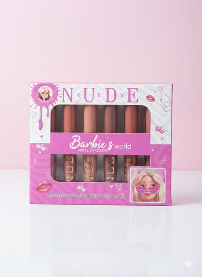 Barbie's World Matte Lip Gloss Pack of 6
