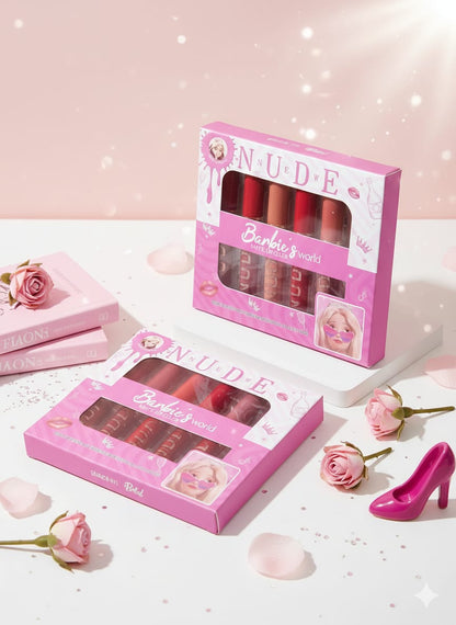 Barbie's World Matte Lip Gloss Pack of 6