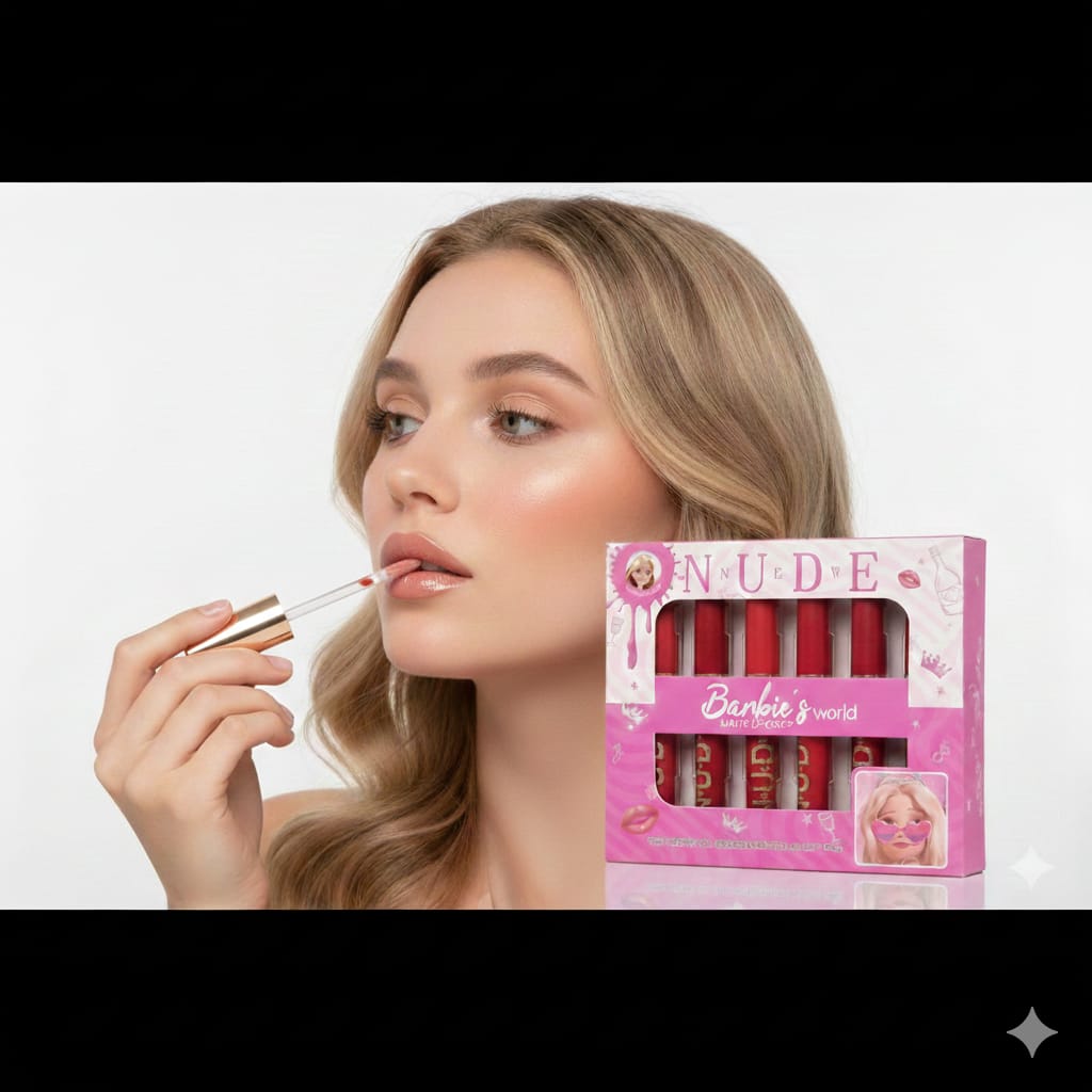 Barbie's World Matte Lip Gloss Pack of 6