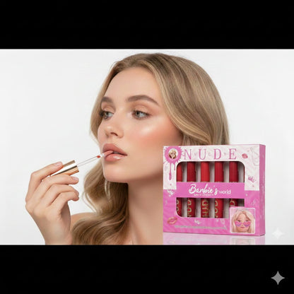 Barbie's World Matte Lip Gloss Pack of 6