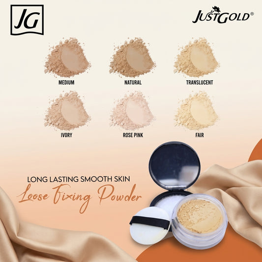 AI shoot - just-gold-loose-fixing-powder