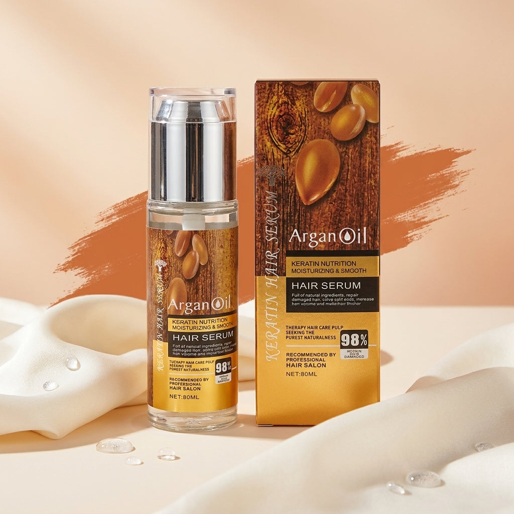 AI shoot - keratin-argan-oil-sulfate-free-nutrition-hair-serum-80ml