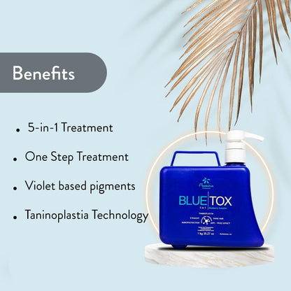 Floractive Blue Tox Hair Botox Taninoplastia Straightening Shine Hair 1kg