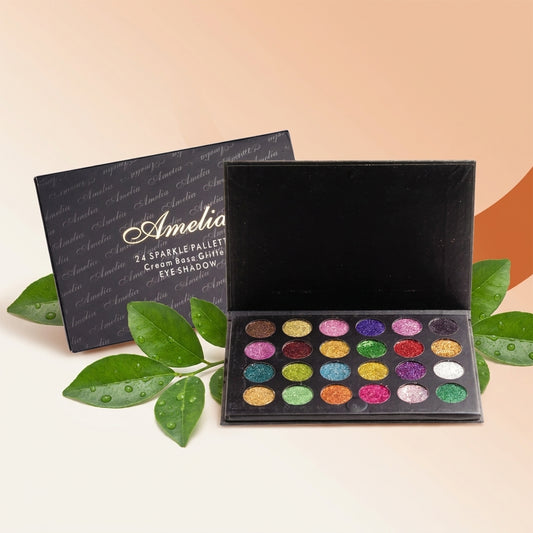 AI shoot - amelia-24-col-pallette-glitter-cream-base-eye-shadow