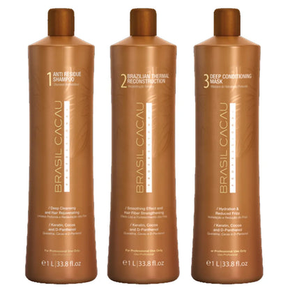 Brasil Cacau Brazilian Keratin Treatment Kit 3x1000ml