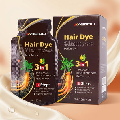 AI shoot - meidu-dark-brown-hair-dye-shampoo