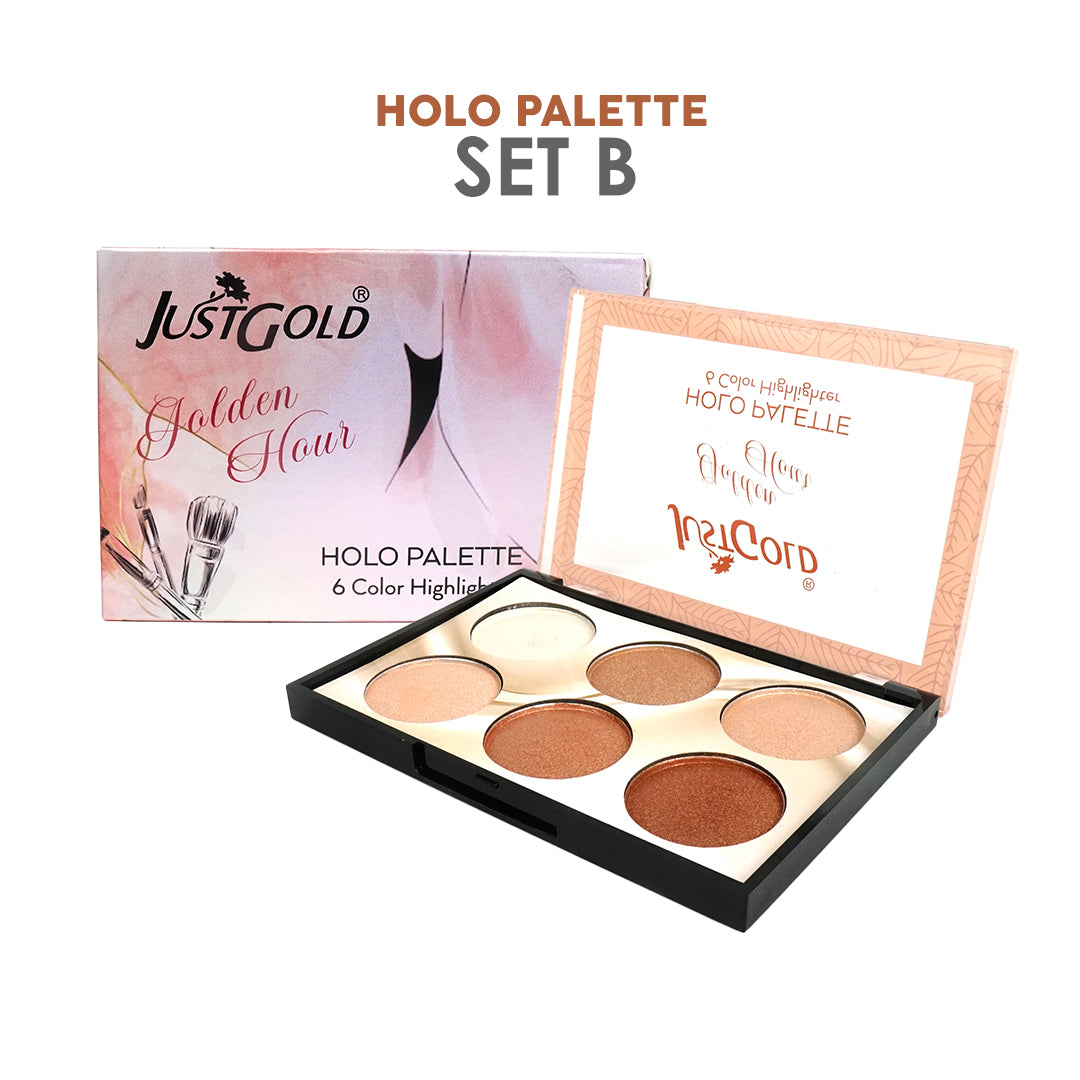 Just Gold 6 Color Highlighter Pallet