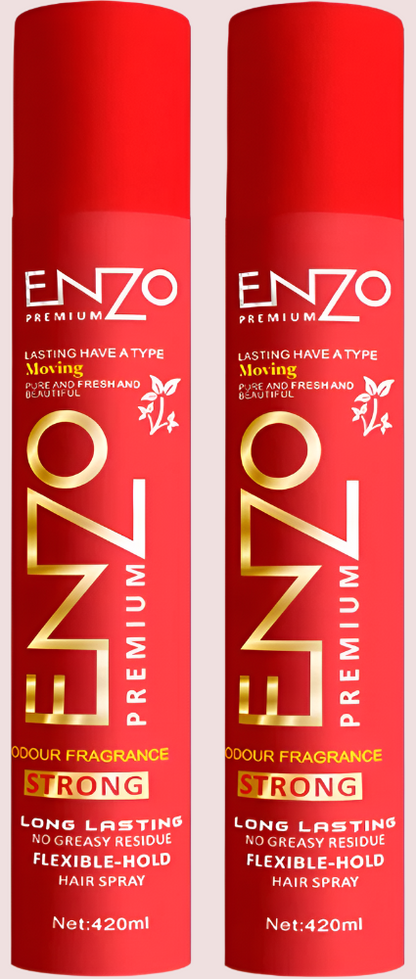 Enzo Keratin Long Lasting Hold Strong Hair Spray 420ml