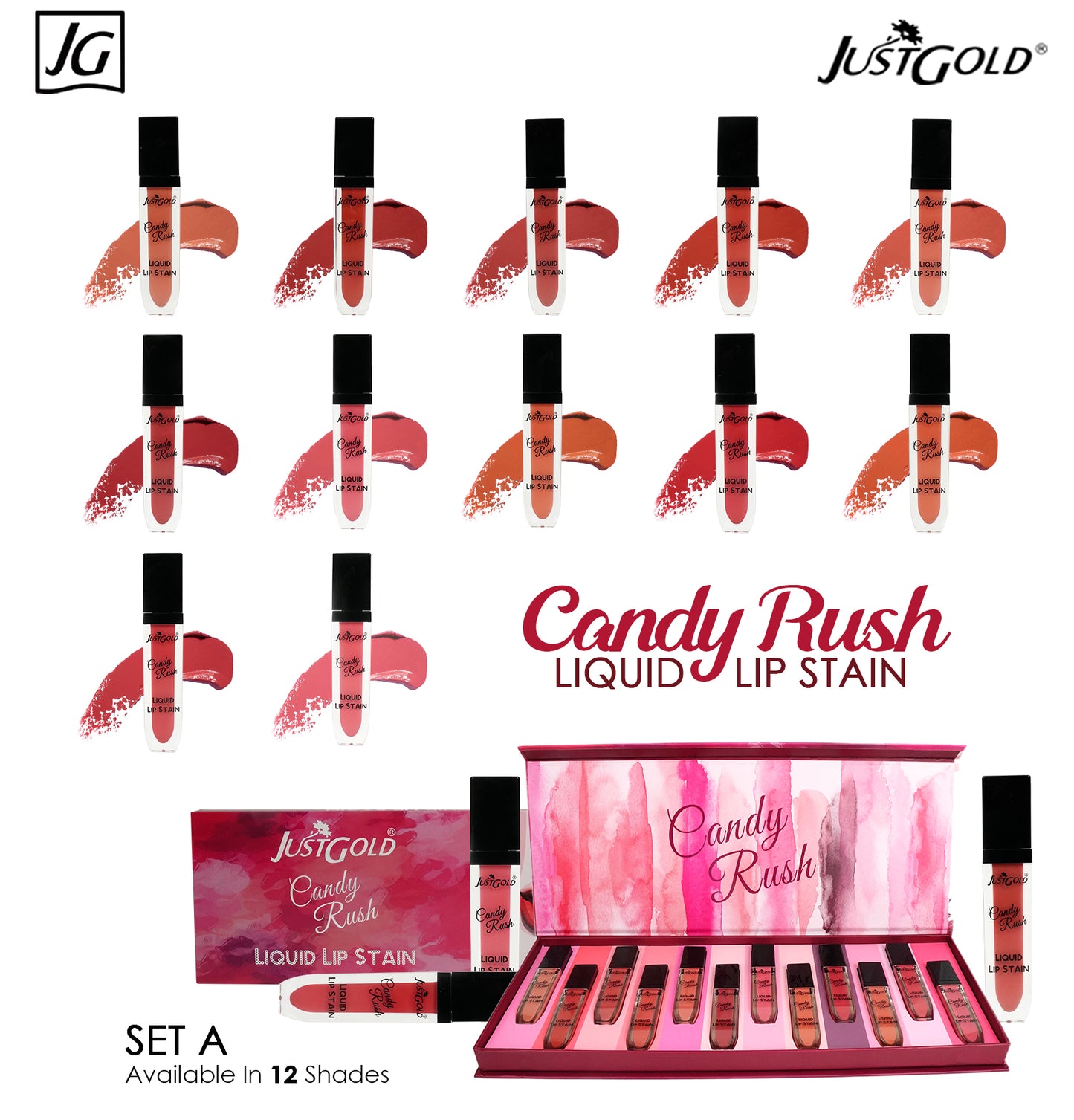 Just Gold Candy Rush lip gloss set