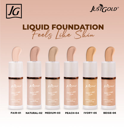Just Gold Liquid Foundations
