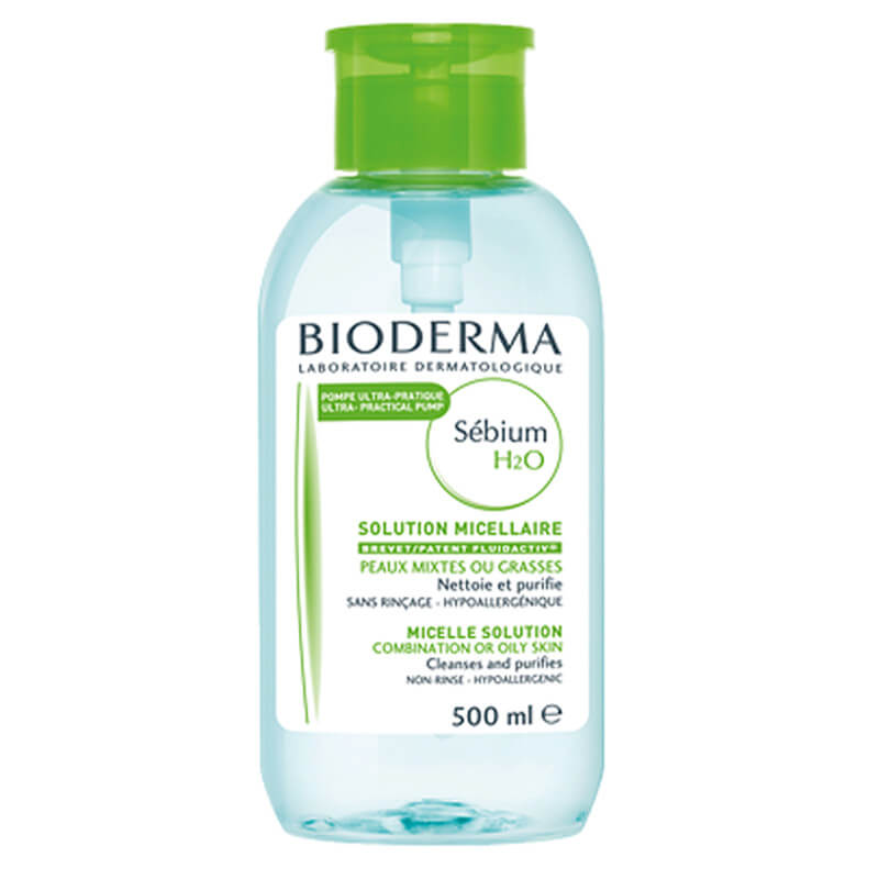 Bioderma Sebium H2O Purifying Cleansing Micellar Solution, 500ml