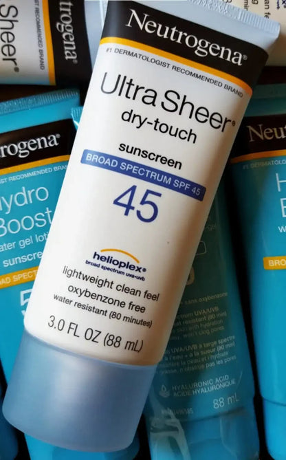 Neutrogena Ultra Sheer Dry Touch Sunscreen Lotion SPF 45 | 3 fl oz | 88 ml